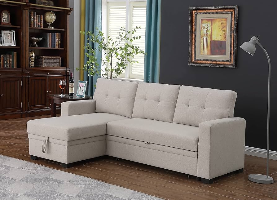Amazon.com: Devion Furniture Meridian 4-in-1 Convertible L